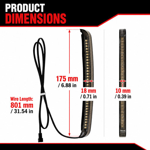 Motorcycle LED Saddlebag Tail Lights for her