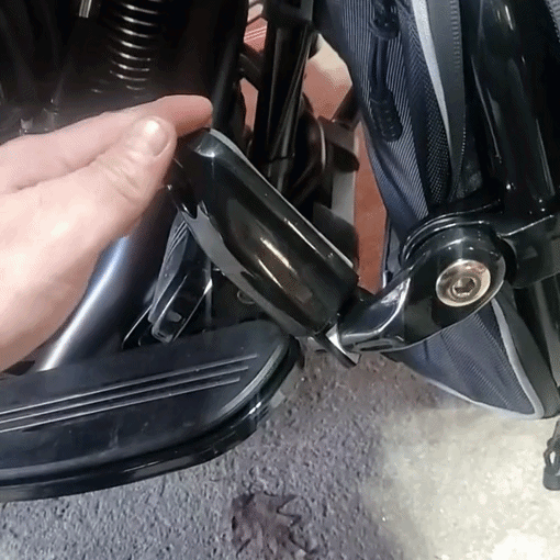 Motorcycle 1.25" Adjustable Highway Footpegs For Her
