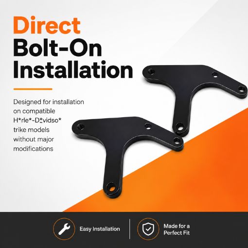 Motorcycle 1.5" Rear Suspension Lift Leveling Bracket Kit For Her