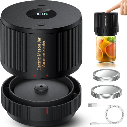 Electric Mason Jar Vacuum Sealer Kit