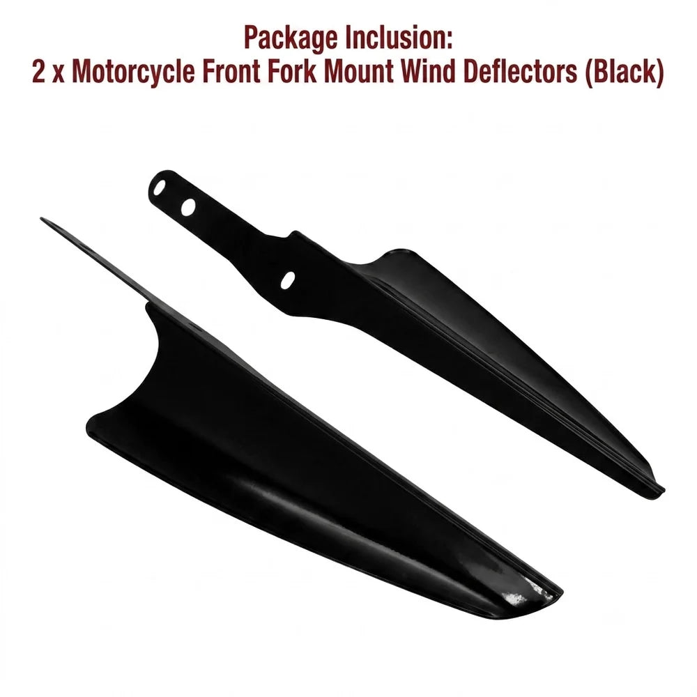 Motorcycle Front Fork Mount Wind Deflectors For Her