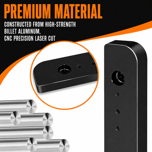 Adjustable 1''-3'' Tour Pack Trunk Luggage Relocator Kit For Her