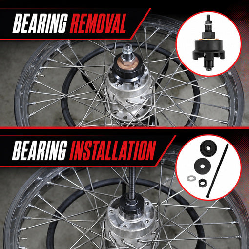 Motorcycle Wheel Bearing Removal and Installation Kit for Her
