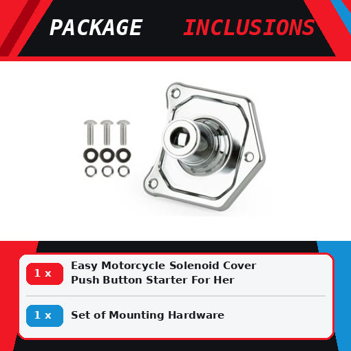 Easy Motorcycle Solenoid Cover Push Button Starter For Her
