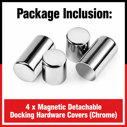 4-Pack Motorcycle Magnetic Detachable Docking Hardware Cover for Her
