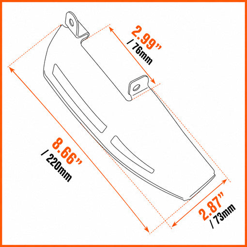 Motorcycle Right-side Rider Footboard Heel Guard For Her