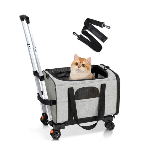 Airline Approved Cat Carrier with Wheels