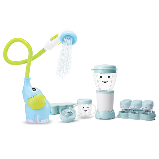 Baby Care Set: Bath Shower Head & Food Maker