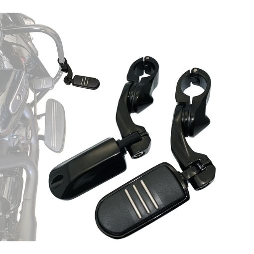 Motorcycle 1.25" Adjustable Highway Footpegs For Her