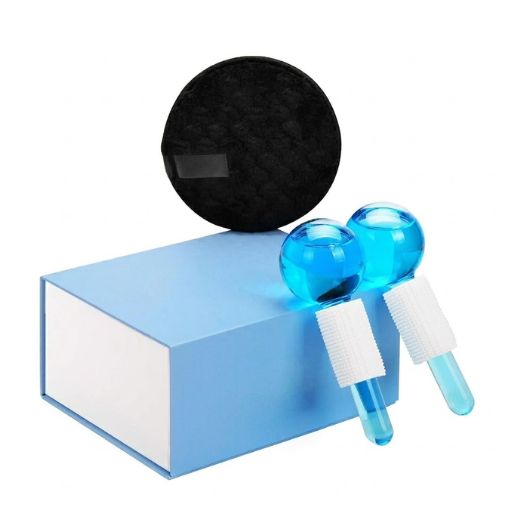 Dual Cryo-Cooling Glass Facial Massage Globes