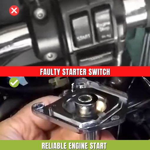 Easy Motorcycle Solenoid Cover Push Button Starter For Her