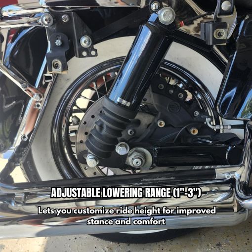 Motorcycle 1"-3" Rear Adjustable Slam Lowering Kit For Her
