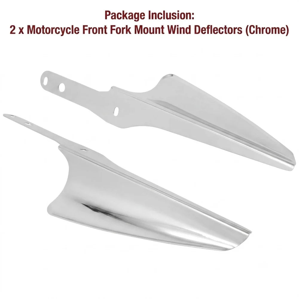 Motorcycle Front Fork Mount Wind Deflectors For Her