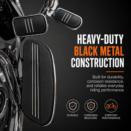 Motorcycle 1.25" Adjustable Highway Footpegs For Her