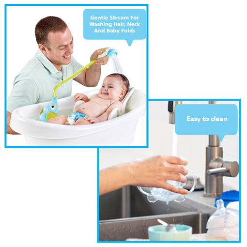 Baby Care Set: Bath Shower Head & Food Maker