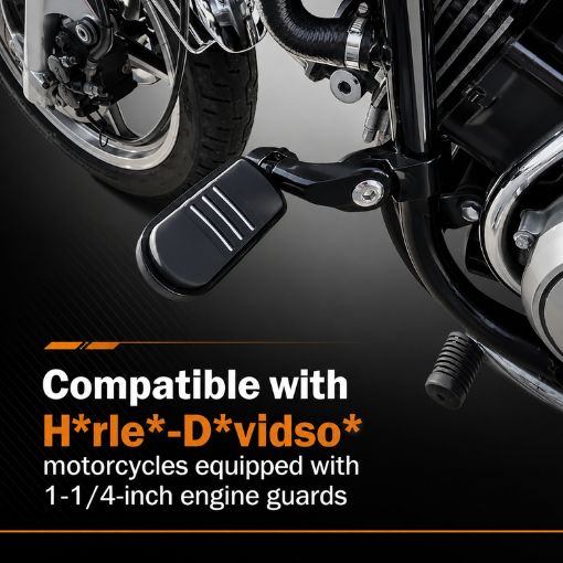 Motorcycle 1.25" Adjustable Highway Footpegs For Her