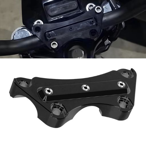 Motorcycle Anti-Slip Handlebar Risers 1'' Top Clamp for Her