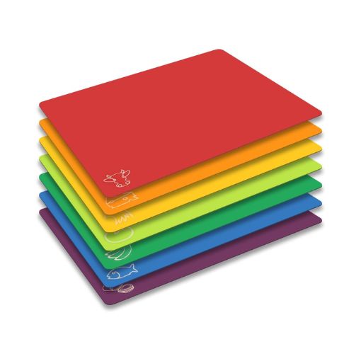 7-Piece Color-Coded Anti-Contamination Cutting Mats