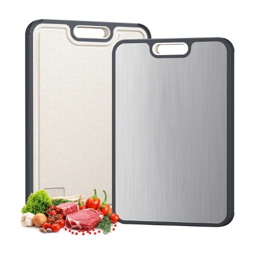 Solid Titanium Anti-Scratch Cutting Board