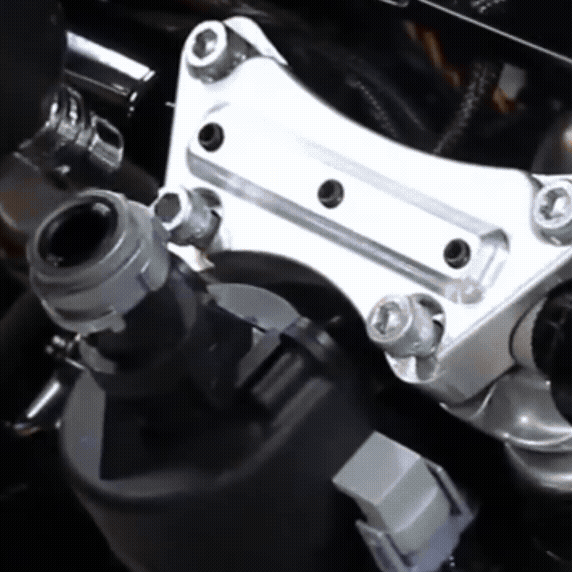 Motorcycle Anti-Slip Handlebar Risers 1'' Top Clamp for Her