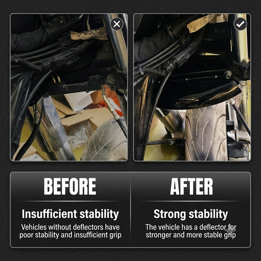 Motorcycle Lower Triple Tree Wind Deflector For Her