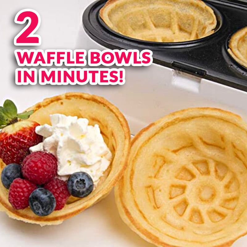 Dual Waffle Bowl Maker