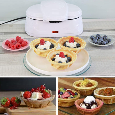 Dual Waffle Bowl Maker