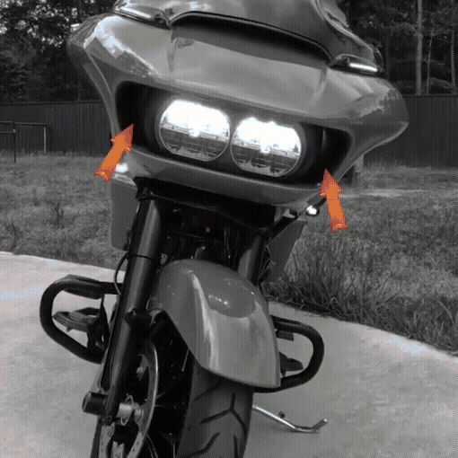 Motorcycle Headlight Vent Accent Turn Signal For Her