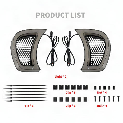 Motorcycle Headlight Vent Accent Turn Signal For Her