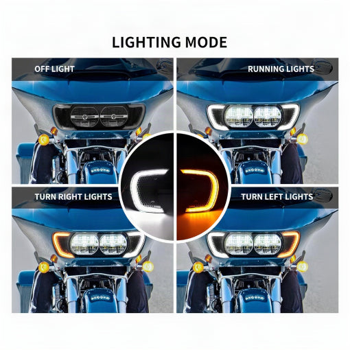 Motorcycle Headlight Vent Accent Turn Signal For Her