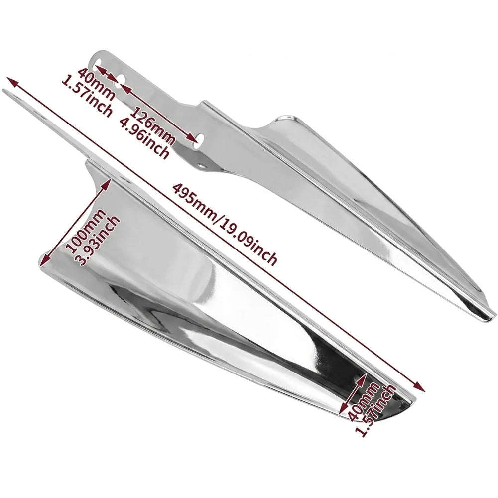 Motorcycle Front Fork Mount Wind Deflectors For Her