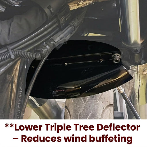 Motorcycle Bolt-on Lower Triple Tree Wind Deflector For Her