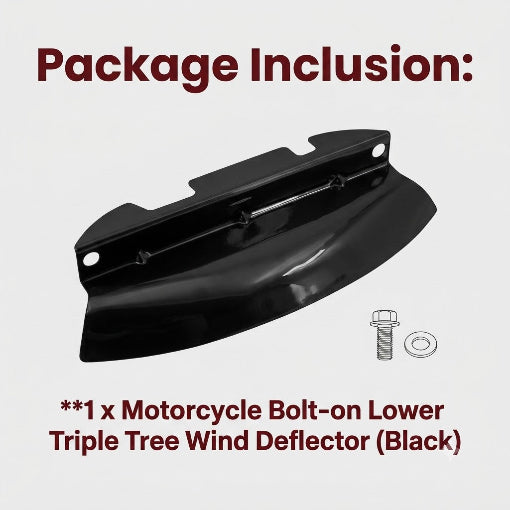 Motorcycle Bolt-on Lower Triple Tree Wind Deflector For Her