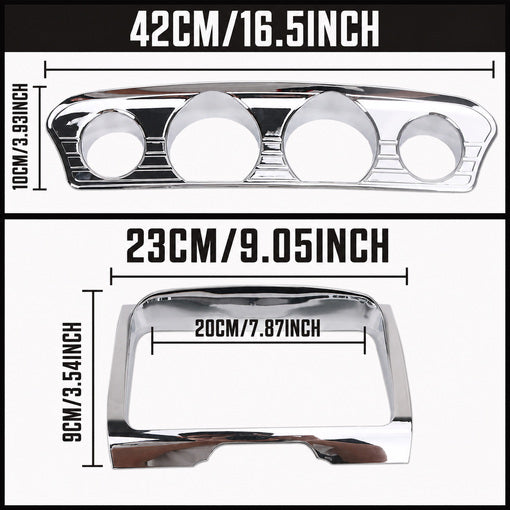 2014-2019 Motorcycle Chrome-Finish Dashboard Kit For Her