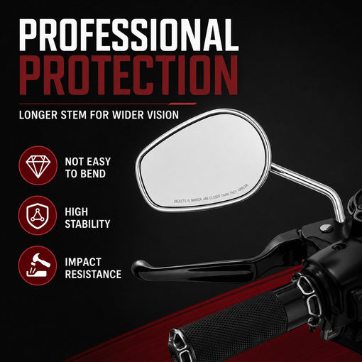 Motorcycle Side Mirror Stem Height Extender For Her